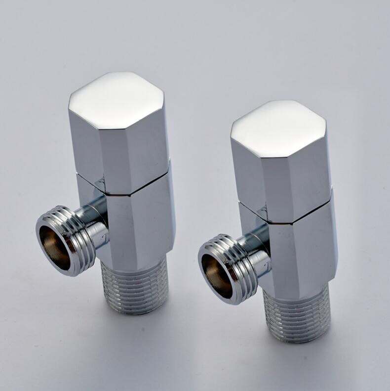 Copper chrome red and blue angle valve filling valves bathroom accessories: Light Grey