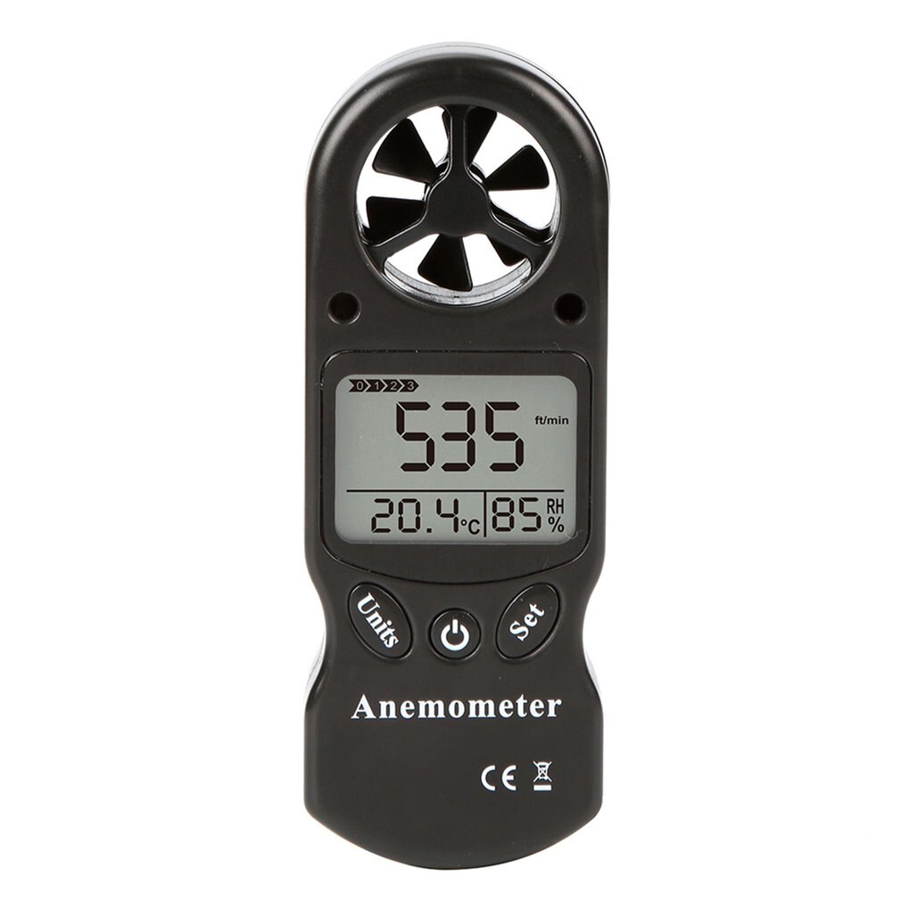 Mini Multifunctionele Anemometer Digitale Anemometer Lcd TL-300 Wind Speed Temperatuur-vochtigheidsmeter Met Hygrometer Thermometer