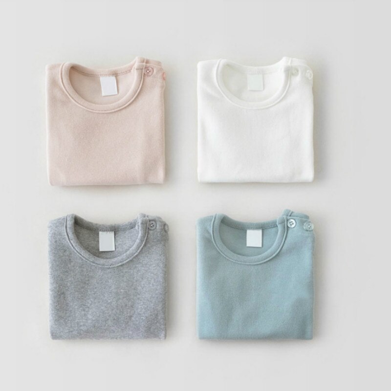 Lente Koreaanse Stijl Baby Veelzijdige Dieptepunt Ondergoed Set Baby Solid Kleding Set Kids Meisjes Casual Warme Set, #9272