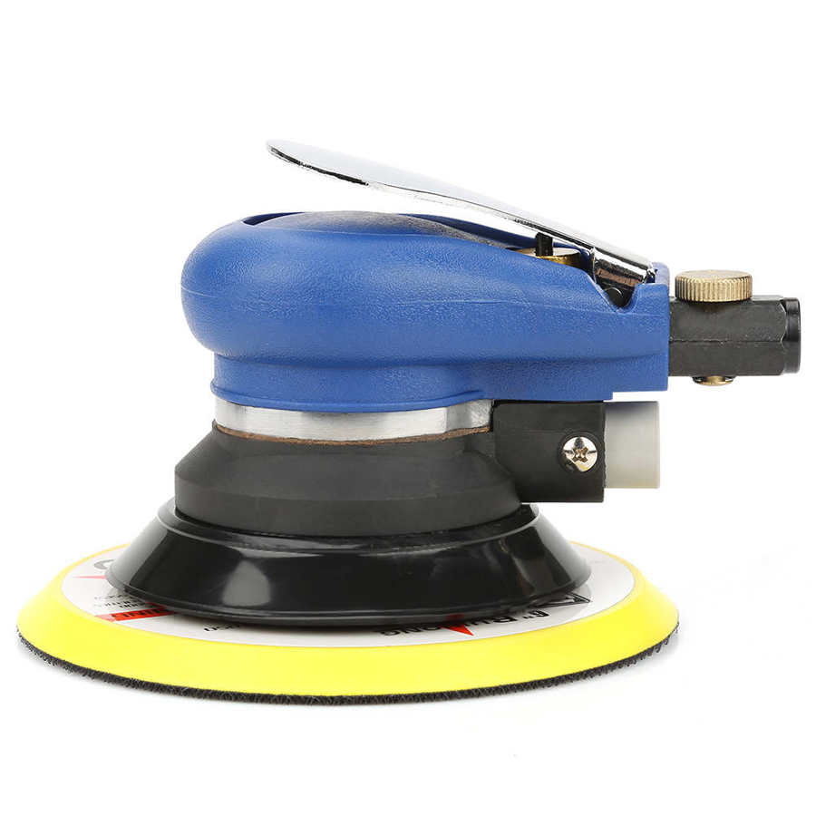 6-inch Hand-operated Pneumatic Sanding Tool with 6-inch Compressed-air Orbital Sander 10000rpm AT-980