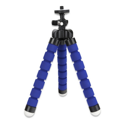 Statief Voor Telefoon Mobiele Camera Houder Clip Sport Camera Monopod Stand Octopus Voor Gopro Hero 11 10 9 8 Mini MAX Flexibel Statief: Blauw