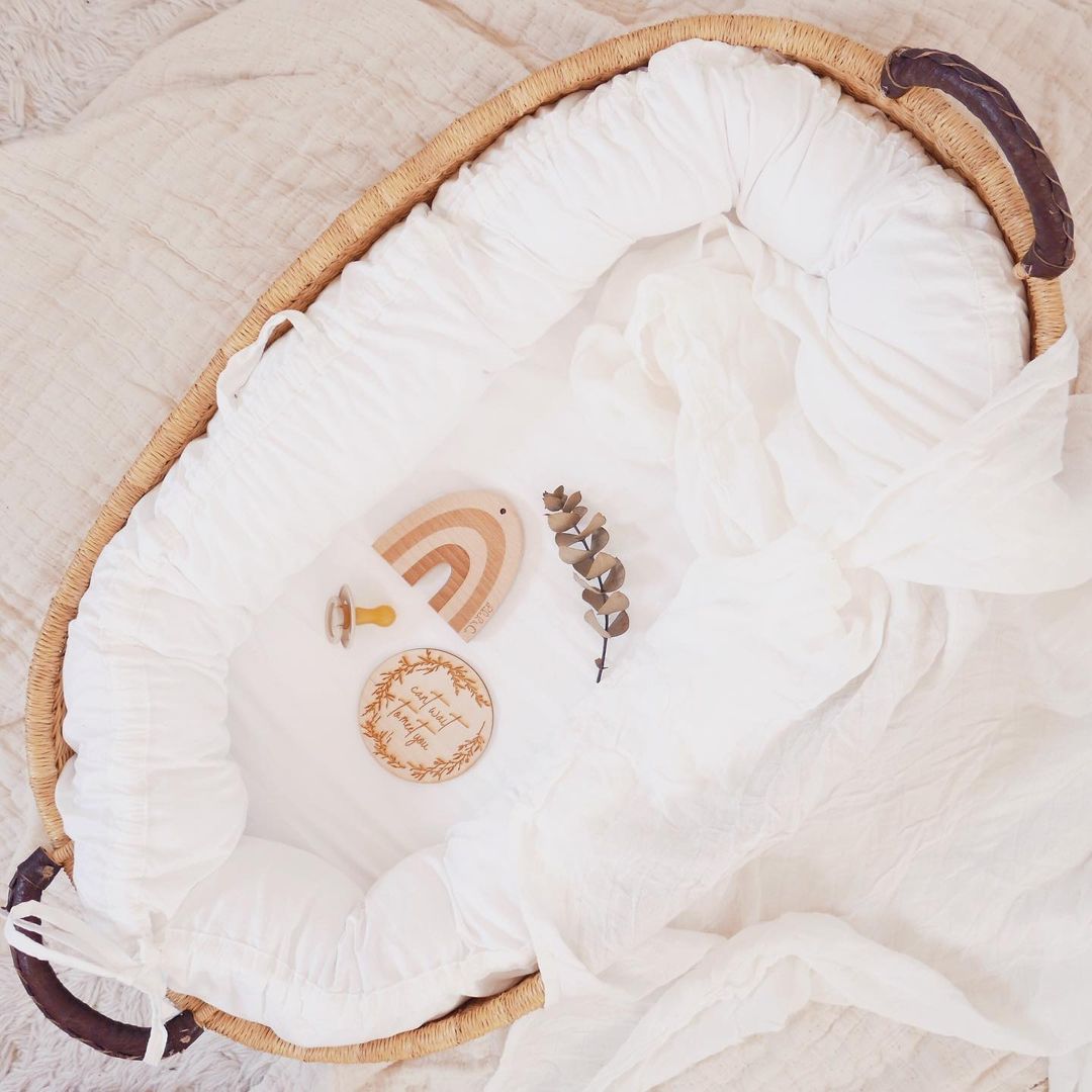 90x50cm Newborn Baby Lounge Essential Baby Nest Toddler Travel Nest Bed with Pillow Infant Portable Crib Cotton Cradle