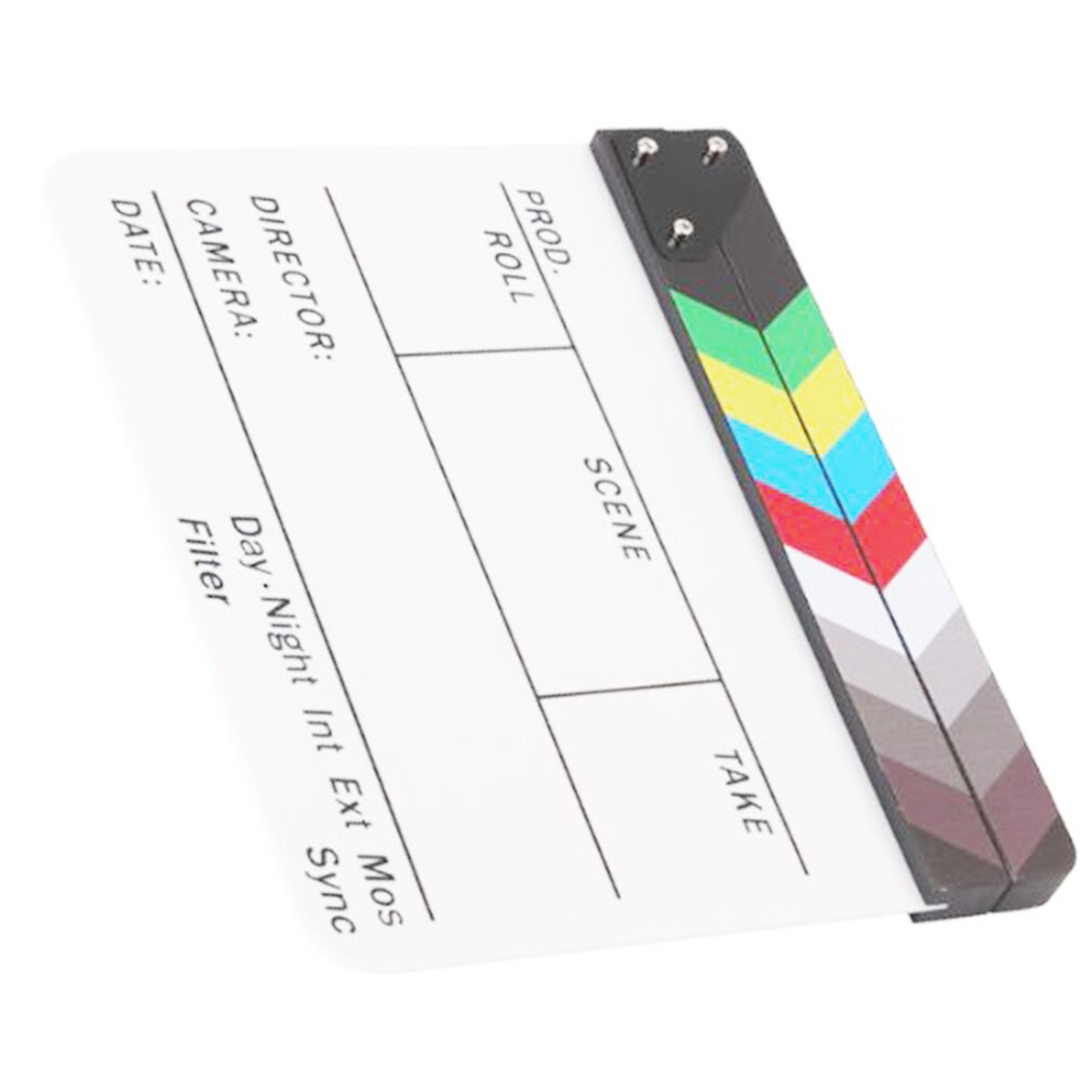 Director Video Scene Clapperboard Clapper Board Erase Director TV Movie Film Action Slate Clap Handmade Cut Prop ACEHE
