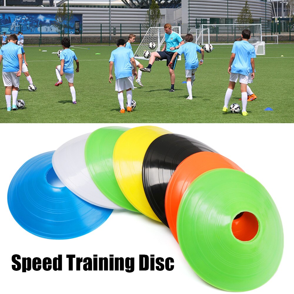 5Pcs Outdoor Sports Football Speed Training Disc Cone Inline Skating Cross Track Marker Soccer Cross Speed Training Marking Cup