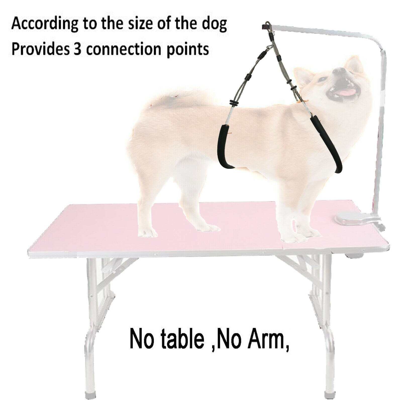 Adjustable Grooming Body Sling Dog Pet Grooming Arm Restraint Fit All Size Dogs