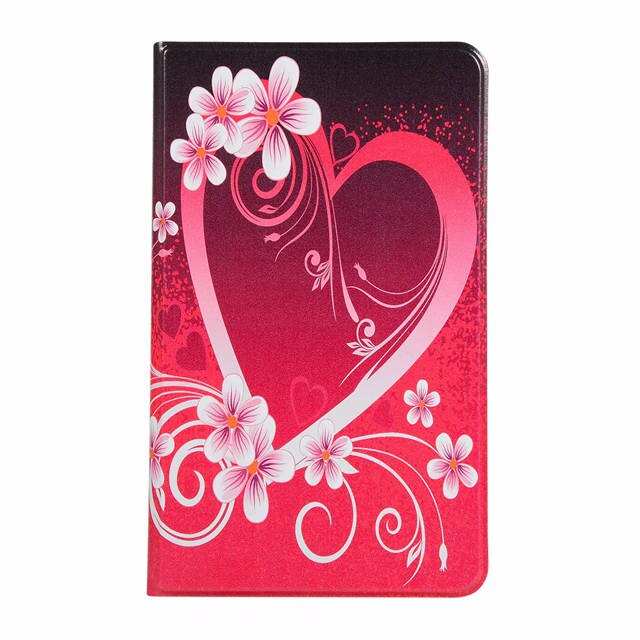 iBuyiWin Premium PU Leather Case for Huawei MediaPad M5 Lite 8.0 JDN2-AL00/W09 8.0" Tablet Funda Capa Silicone Cover+Film+Pen: Flowers