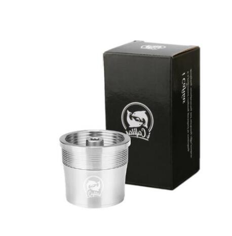 Icafilas påfyllbart metallfilter för illy kaffemaskin café kapslar kopp metall rostfritt stål återanvändbara kaffekorgar kapslar: 1 kapsel