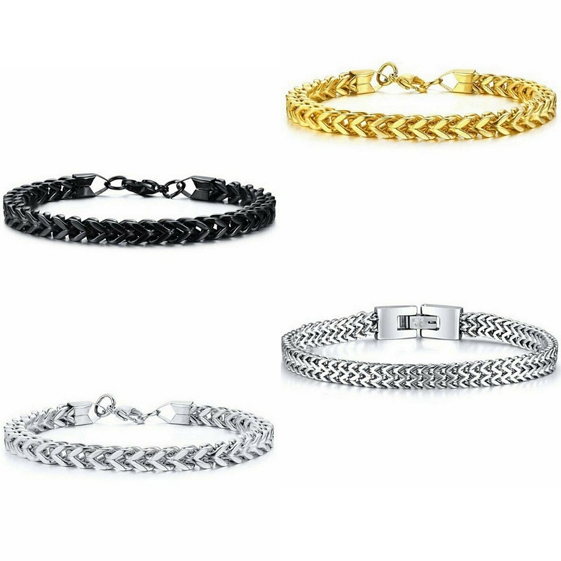 Bracelet pour hommes bonne en acier inoxydable hommes Bracelet hommes serpent chaîne sur la main hommes chaîne Bracelets
