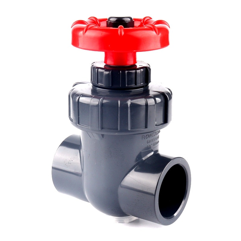 20 ~ 63Mm U Pvc Plastic Gate Valve Industriële Socket Type Sanitair Sluis Schakelaar Kogelkraan Aquarium accessoires