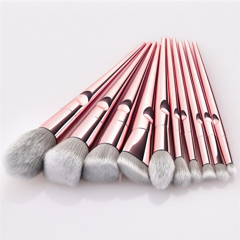 Rose Gold/Diamond 10 pcs/Set Unicorn Makeup Brushes Women Beauty Makeup Cosmetic Tools For women Beauty Make up: rose gold
