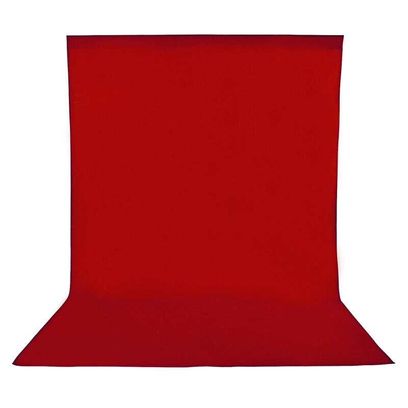 3 x 2m 6 farver polyester bomuld fotografering baggrunde fotoshoot baggrund klud fotostudie baggrund: Rød