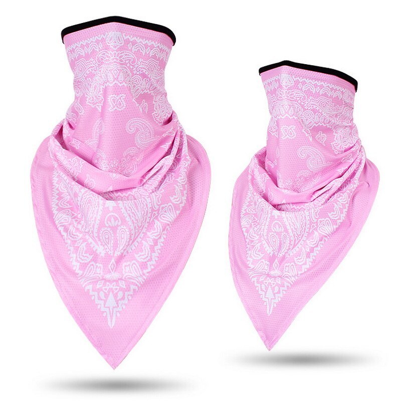 Unisex Windproof Thin Wrap Scarf Men Women Face Scarf Bandana Ear Loops Face Balaclava Neck Gaiters Digital Printed: 12-1pc