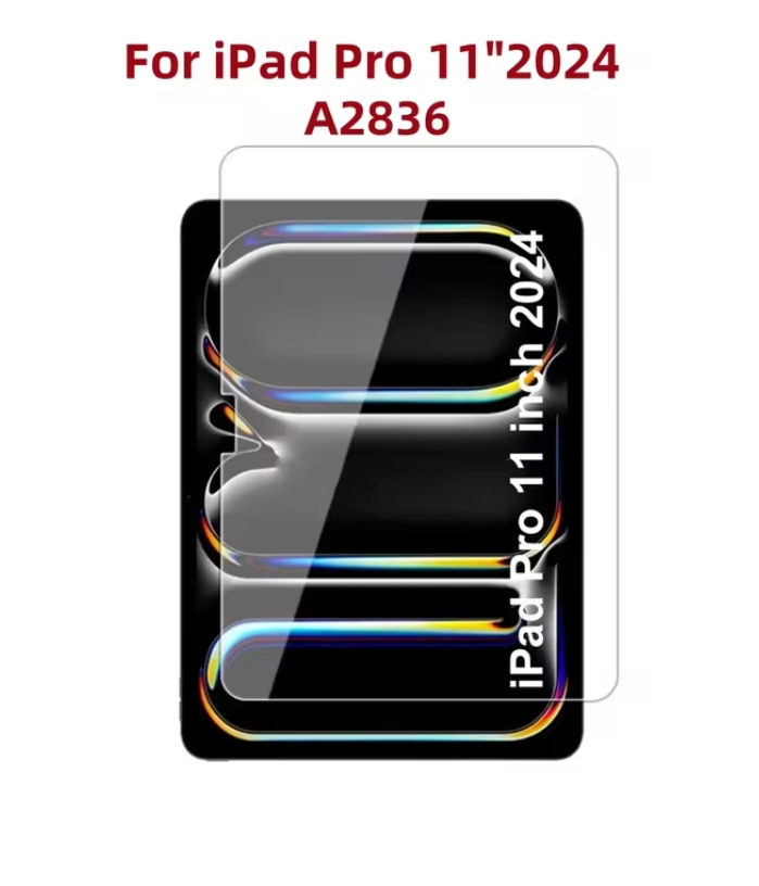 2 STUKS Glas Screen Protector Tablet Case voor IPad Air Pro 10e Generatie 10.9 11 10.2 Inch 2022 2024 I Pad 10 9 8 7 6 Gen Cover: Oranje