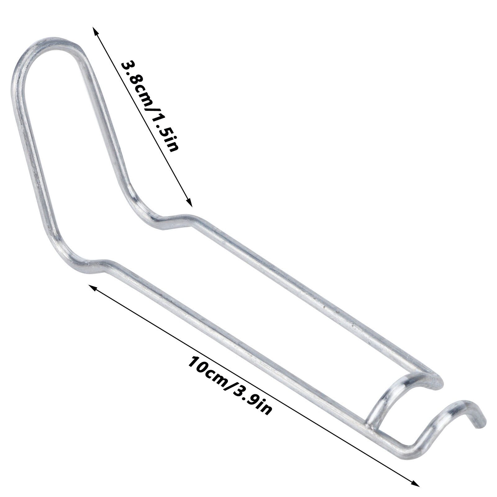 30pcs Plant Support Spring Clip Spring Wire Clip Stainless Steel Fixing Clamp for Garden Greenhouse Agriculture