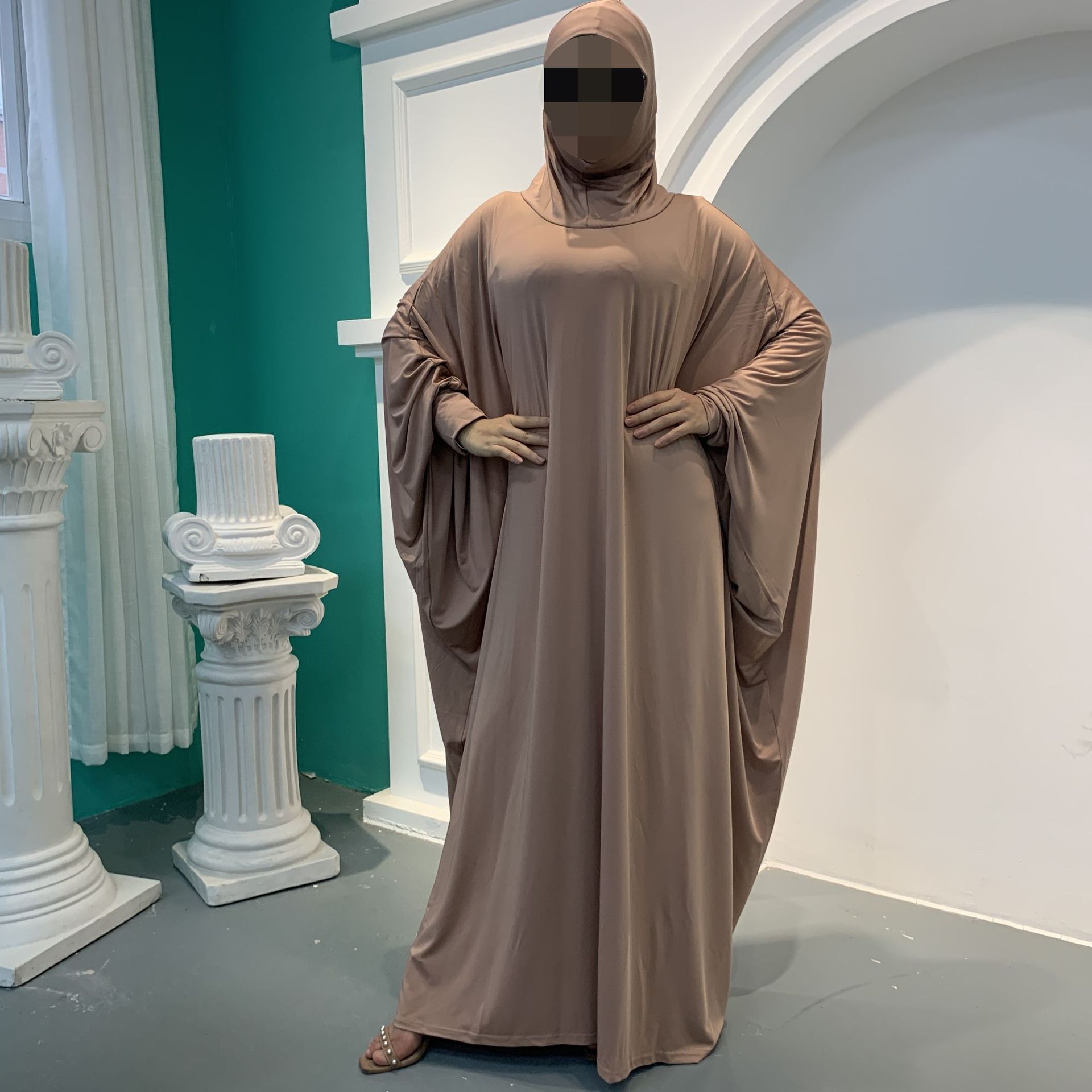 Muslimischen Gebet Bekleidungs Abaya Frauen Hijab Kleid Burka Niqab Islamische Kleidung Dubai