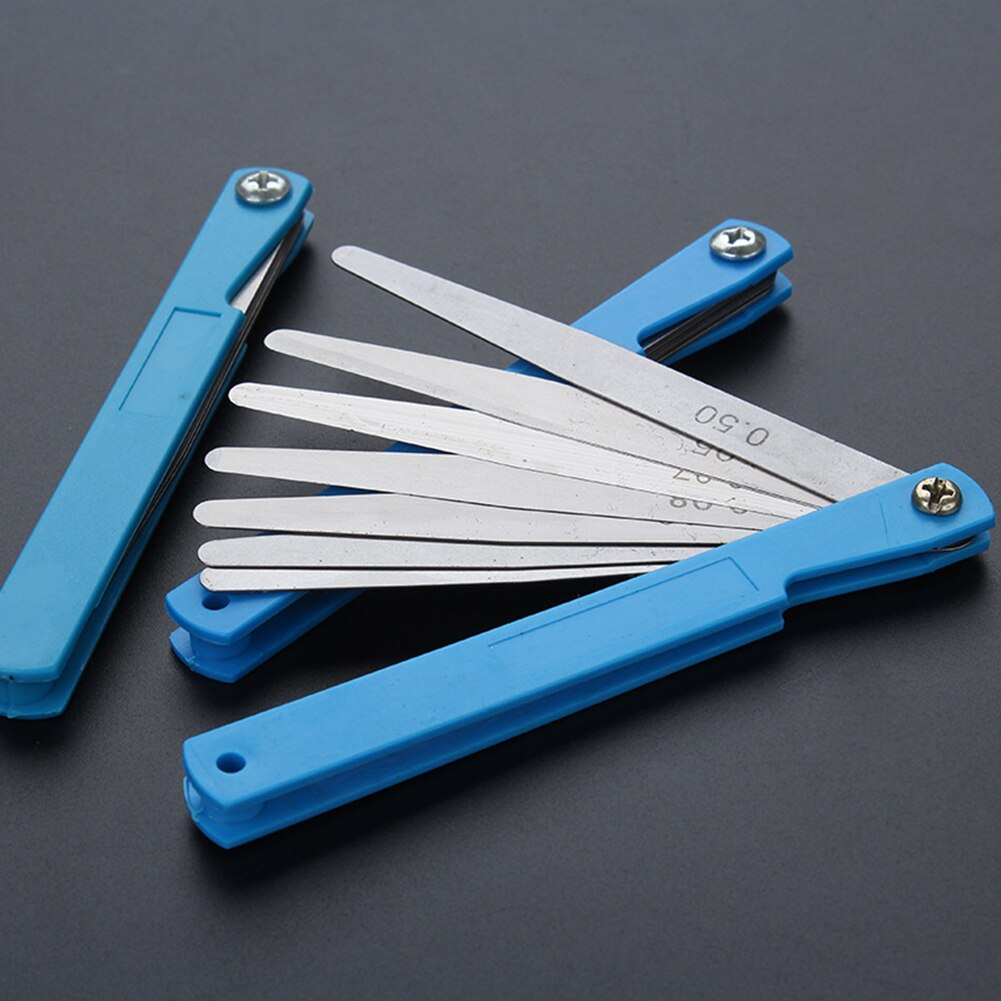 Measurement Height Limit Gauge Tools 17 Blade Thickness Tappet Valve Feeler Gauge Set Wood Measure Ruler Profile Marking Tool