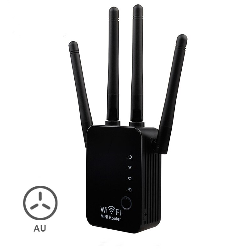 Mini Wifi Draadloze Router Repeater Signaal Versterker Range Extender 300Mbps Thuis LHB99: au