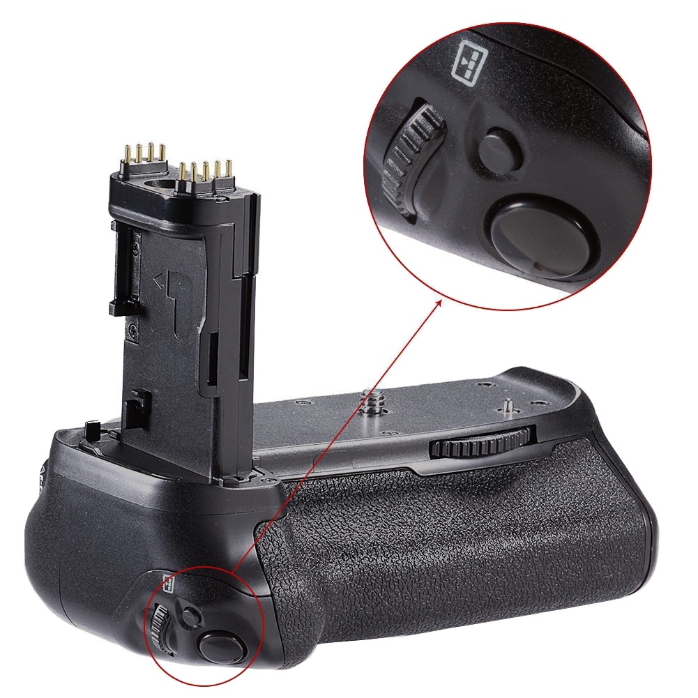 Battery Grip Vertical Shooting Camera Portable Practical Balance Replacement Accessories Easy Install For Canon 70D 80D