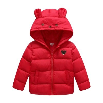 Nouveaux enfants coton vêtements enfants manteau de coton: Rouge / 12M