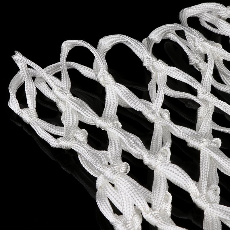 Deluxe non-pisk erstatningsbasketballnet holdbart robust nylon hoop målfælg mesh