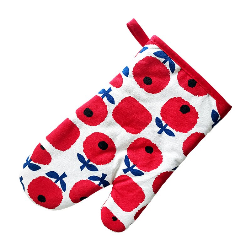 Juego de Guantes Térmicos y resistentes al calor para cocina, protectores de manos resistentes al calor para ollas calientes, 1 unidad: RED GLOVE