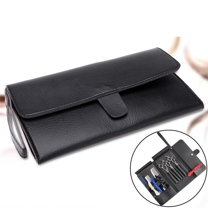 Pu Leather Hairdressing Tools Bags Hair Scissor Case Waist Pack Pouch Holder Hair Styling Tools Accessories