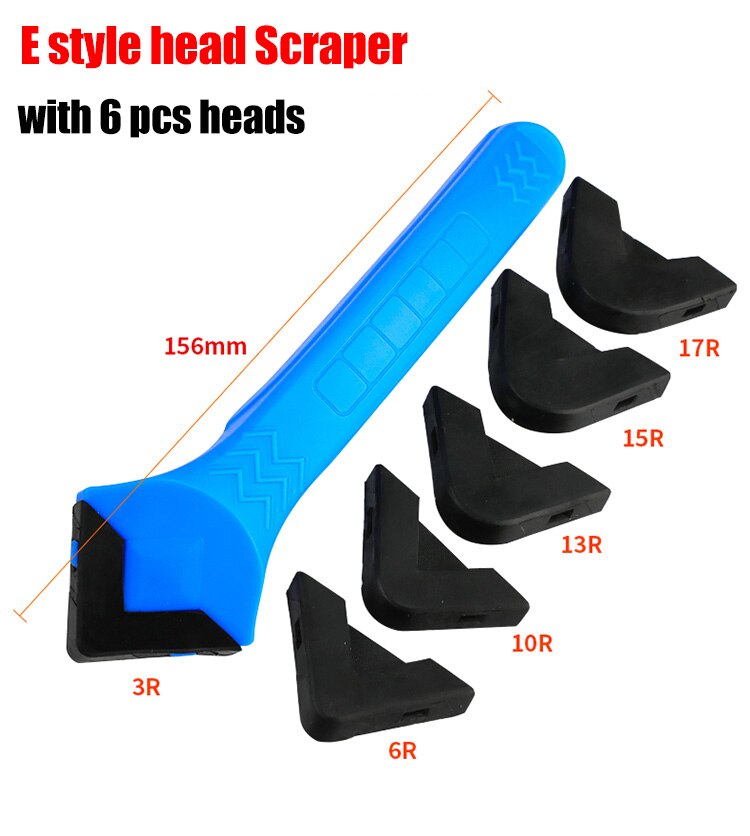 3Pcs Door Silicone Sealant Scraper Right angle Caulk Tool Kit Spatula for Window Caulking Finishing Sealant Removal