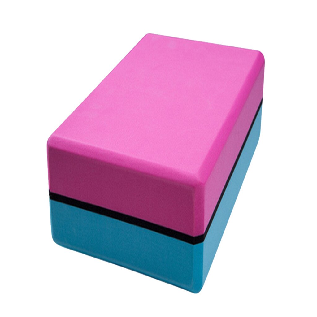 2pc Gym Blocks Foam Brick Training Exercise Fitness Set Tool Yoga Bolster Pillow Cushion Stretching Body Shaping Health Training: Blue