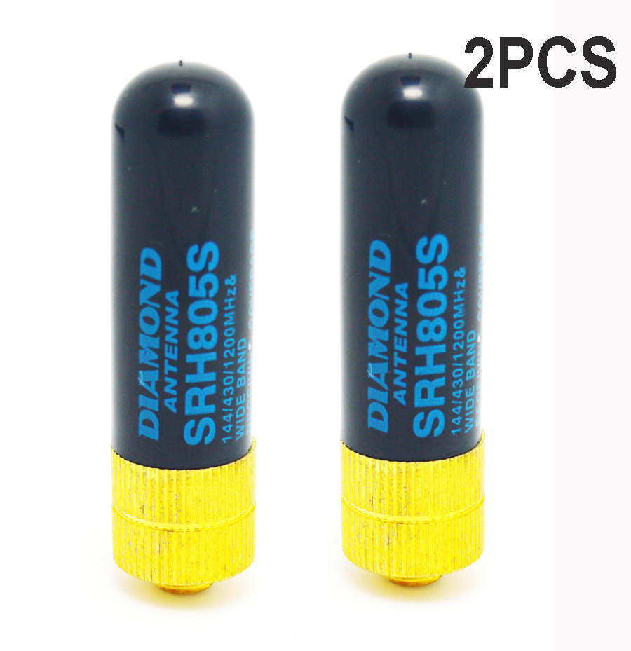 1 PCS SRH805S SMA-F Female Dual Band UHF VHF Antenna Baofeng for GT-3 UV-5R BF-888s Radio FS-SH-3C-519: 2pcs