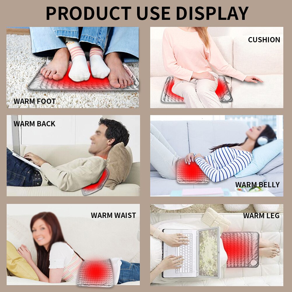 60*30cm Winter Electric Blanket Intelligent Temperature Control Heated Blanket With LED Indicator Neck Shoulder Abdomen Care