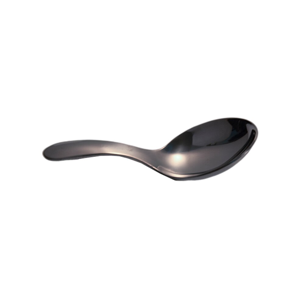 Ronde Servies Leuke Baby Roestvrij Staal Ijs Soep Kinderen Mini Korte Steel Veilig Glad Voor Kids Thee Lepel