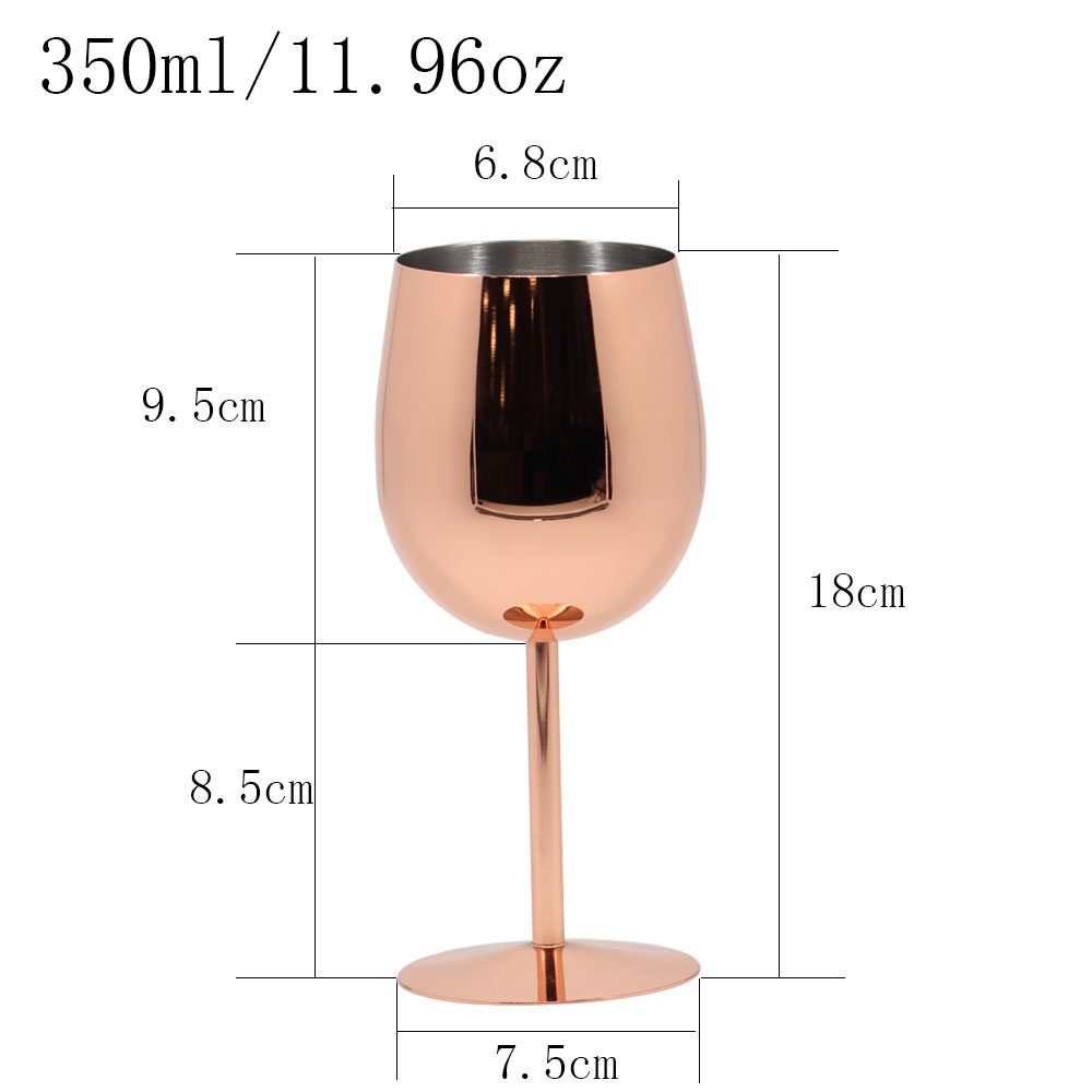 2PC 350ml Stainless Steel Champagne Wine Glasses f... – Grandado