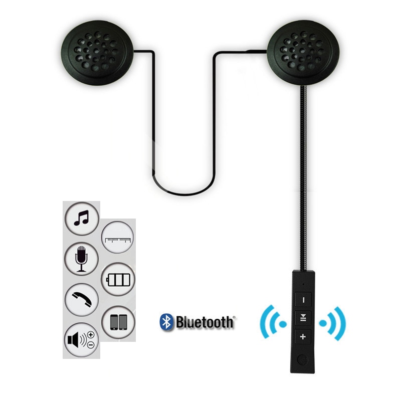 Draadloze Bluetooth Motorfiets Helm Intercom Helm Headset Speaker Met Microfoon Handsfree Stereo Oortelefoon