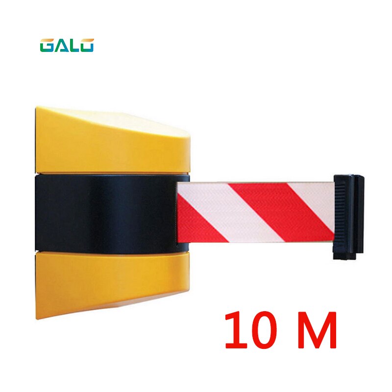 5m/10meters spring Betl Lengthe Wall Amoutn Barrier Stanchions Retractable Betl For Area Separation Color optional: red white 10m