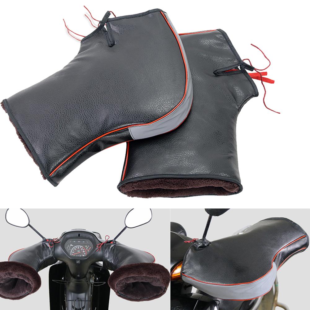 Motorrad Lenker Handschuhe Winddicht Fäustlinge Hand Wärmer Wasserdichte Warme Motorrad Griff Bar Hand Abdeckung Muffen