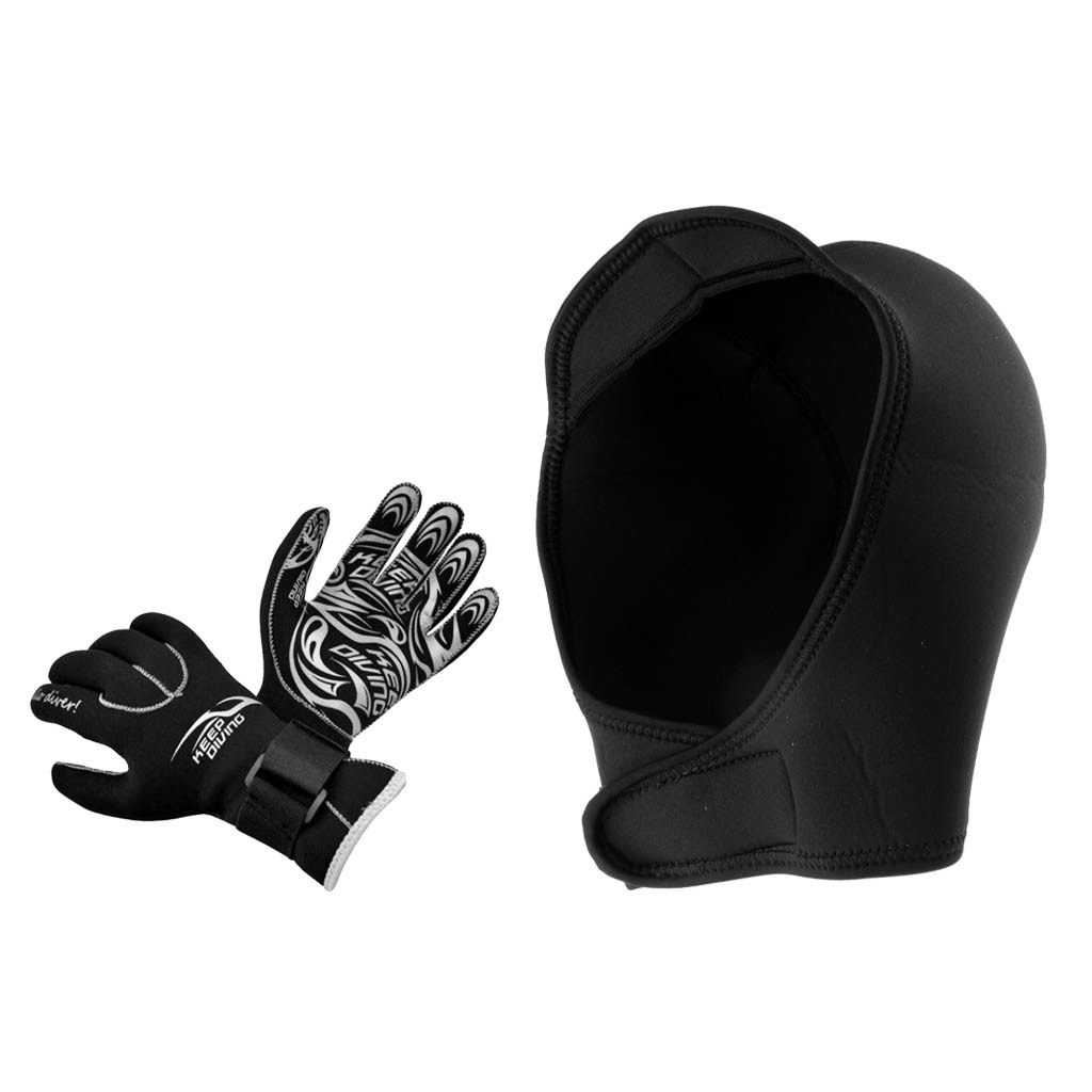 Gorro de Windsurf + guantes de traje de neopreno para deportes acuáticos