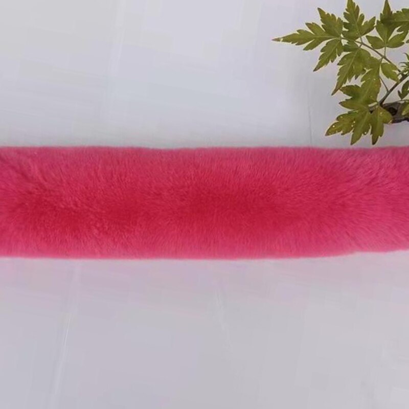 1M Verdikte Kunstmatige Konijnenbont Trim Kleding Accessoire Faux Fur Strips Voor Trui Jas Hood Hat Diy Pluizige Kledingstuk materialen: green