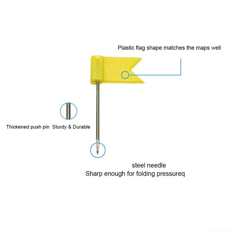 400 szt. Kolorowa flaga mapa turystyczna szpilki, wielobarwne ozdobne mapy pinezki plastikowa głowa ze stalowym punktem robić sprzedaży detalicznej biuletynu