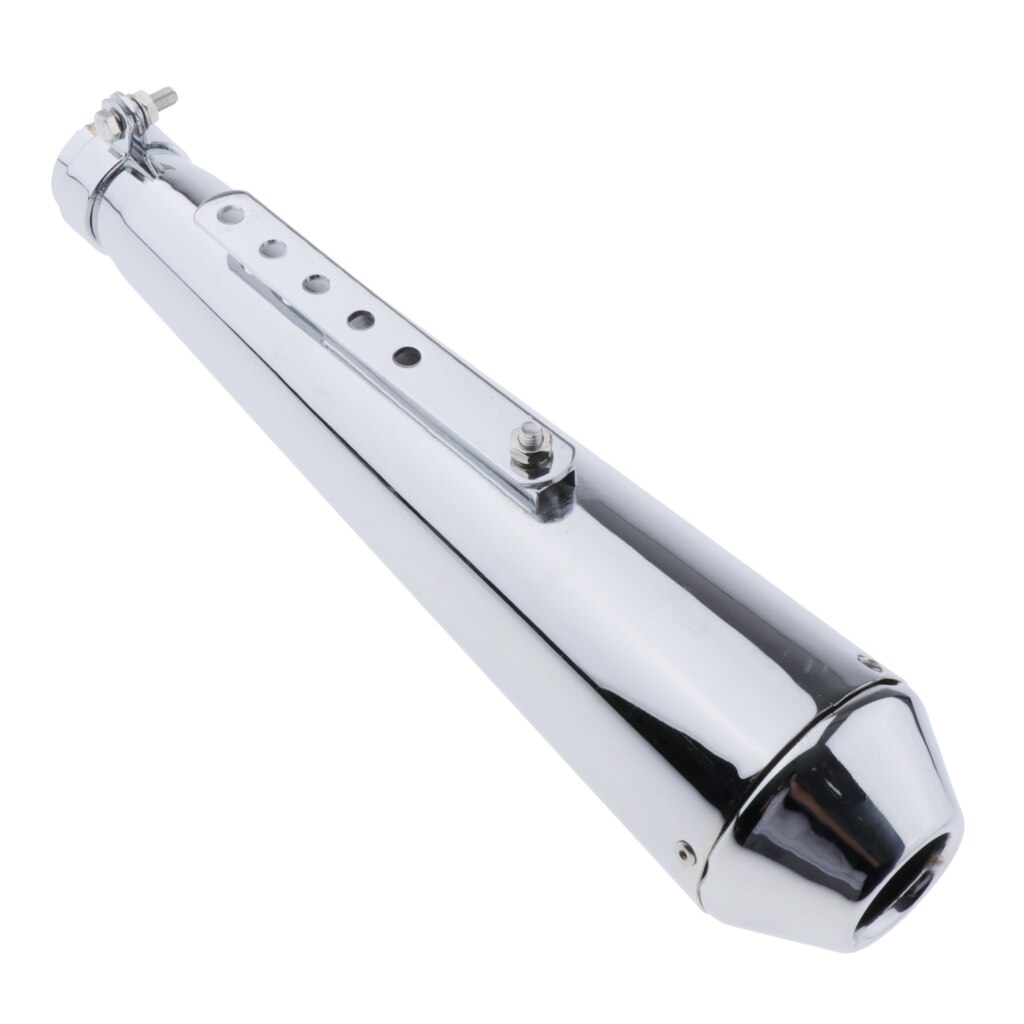 Universal Exhaust Muffler Silencer Pipe 35-43mm 1.38-1.7 inch OD Inlet for Cafe Racer Bobber Custom Motorcycle