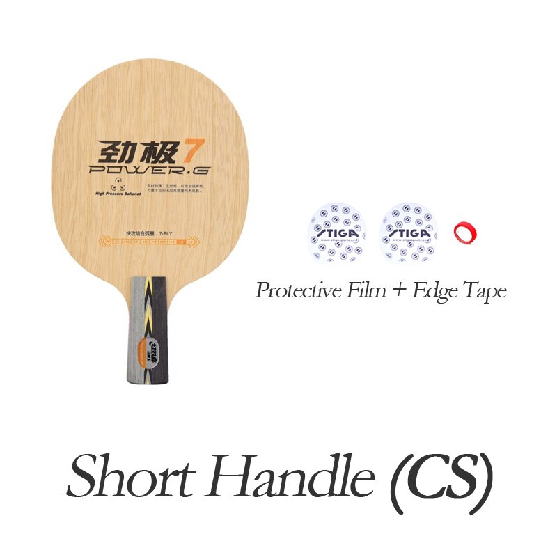 Originele Dhs Power G 7 Tafeltennis Blade (7 Ply Hout) PG7 PG-7 Pg POWER-G 7 Racket Ping Pong Bat Paddle: CS FT