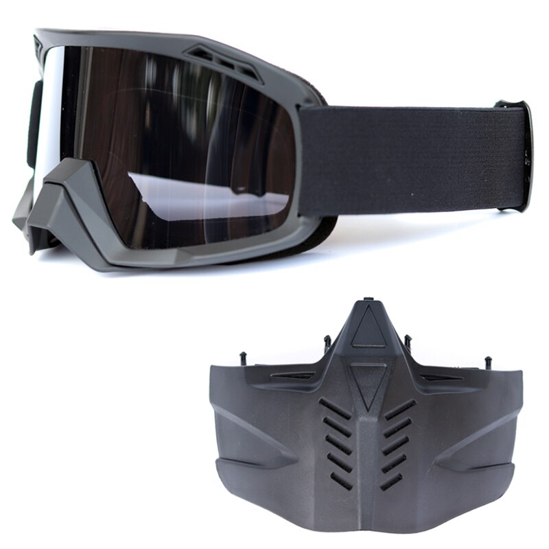 Motorhelm, fietsmasker, bril, afneembaar, waterdicht, hd anti-uv-bril, voor off-road motorcross, masker, bril