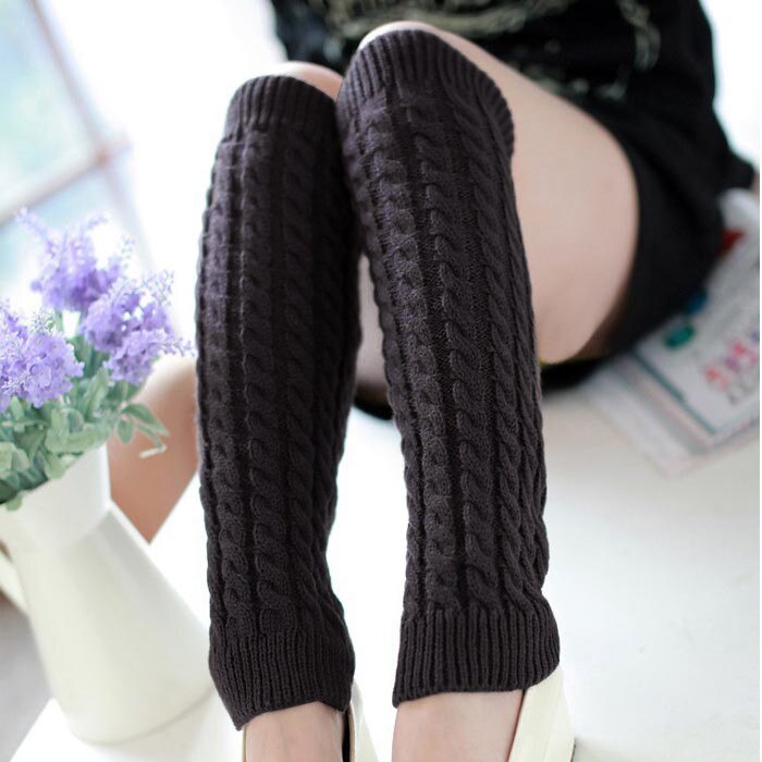 &30 Winter Cotton Sock Women Winter Warm Leg Warmers Knitted Scoks Crochet Long Boots Socks Теплые Носки