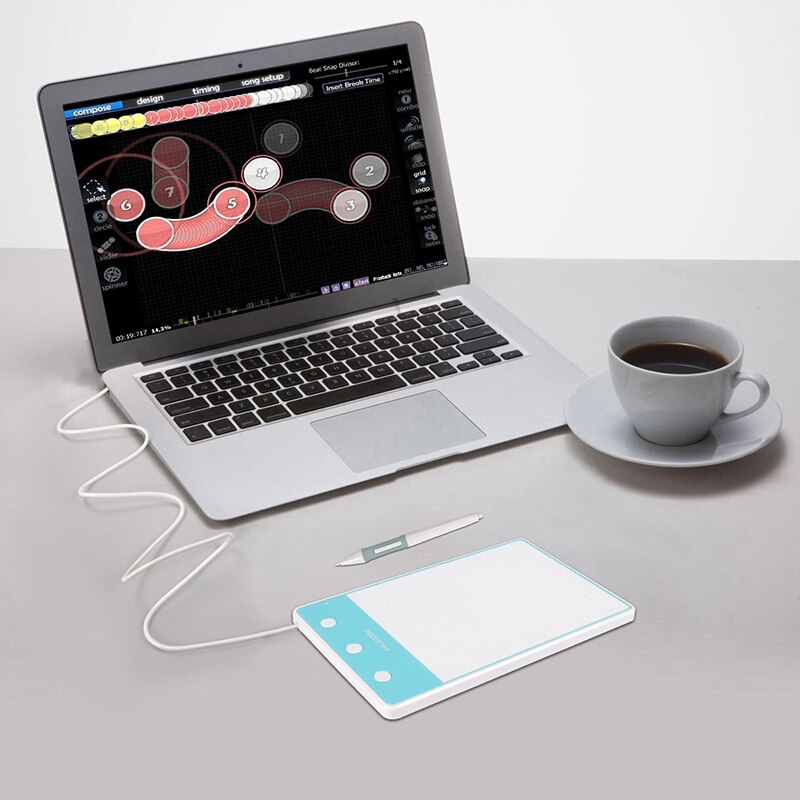 Neue Huion H420 Digitale Tabletten 4-Zoll Malerei Stift Tablette Professionelle Unterschrift USB Grafiken Zeichnung Tabletten Für OSU Spiel