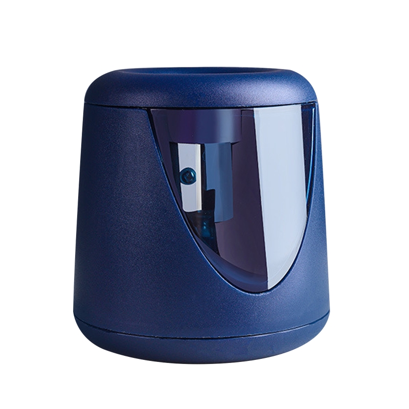 Studenten Puntenslijper Elektrische Puntenslijper Grote Potlood Scheren Collection Box Voor Jongens Meisjes Kinderen Kantoor Volwassenen: Blue