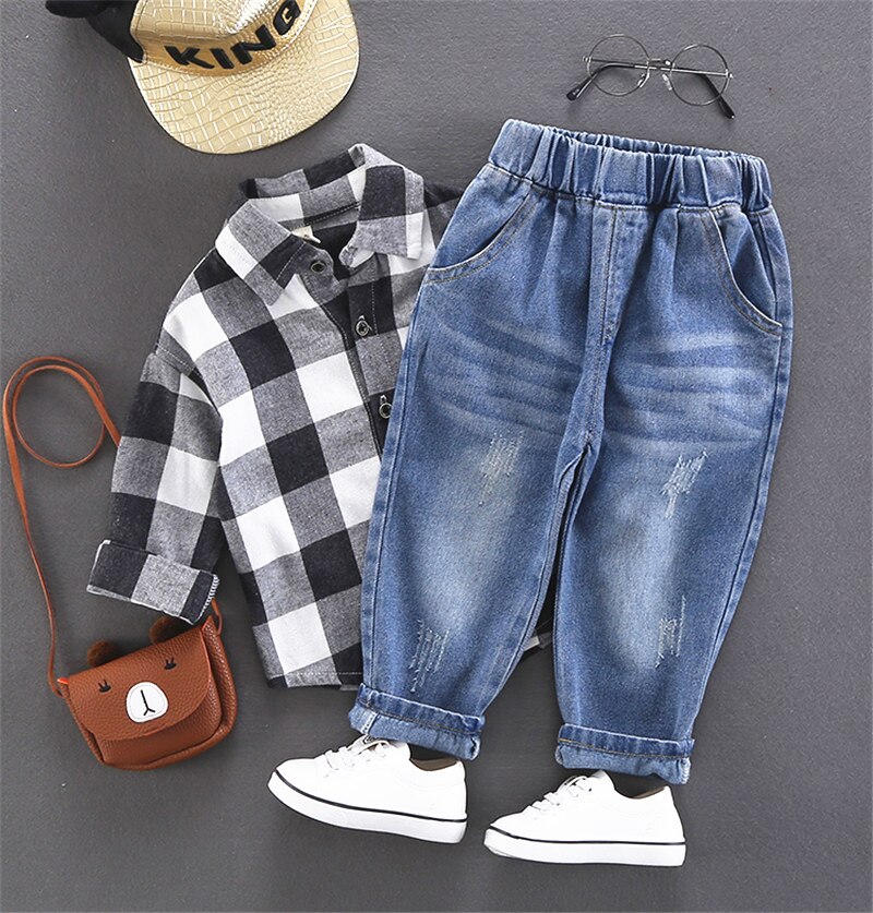 2-6Years Boy Pants Korean Style Spring Autumn Cotton Sport Pants Enfant Garcon Kids Children Leisure Trousers boys jeans