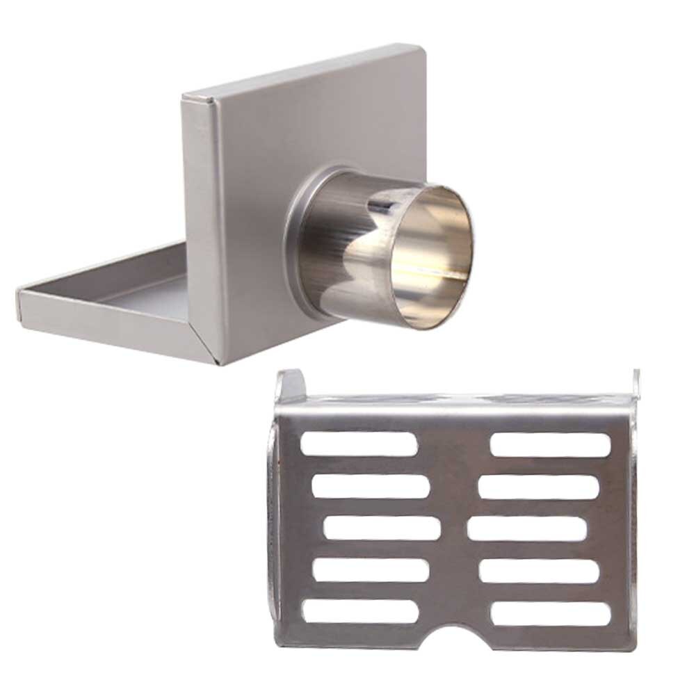Dreno de parede para chão, ralo de parede em aço inoxidável, anti-odor, antiderrapante, para casa, banheiro, mesma camada, isolamento de resíduos de cabelo