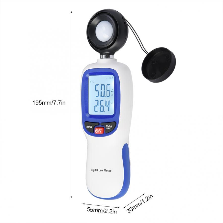 0-200,000 numérique luxmètre Portable luxmètre Portable testeur de lumière illuminomètre Fotometro numérique luxmètre