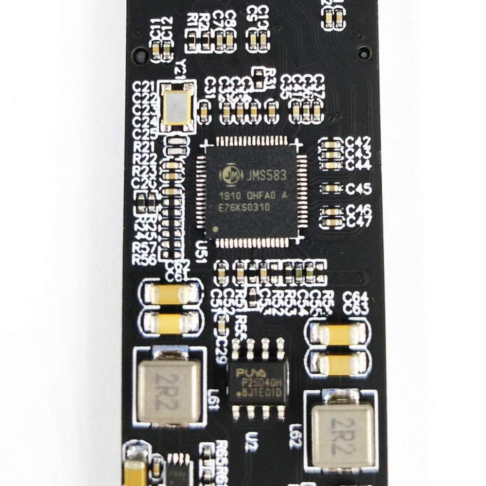 USB 3.0 to NVM M-Key M.2 NGFF External SSD PCBA Carrying Adapter with Disk Box