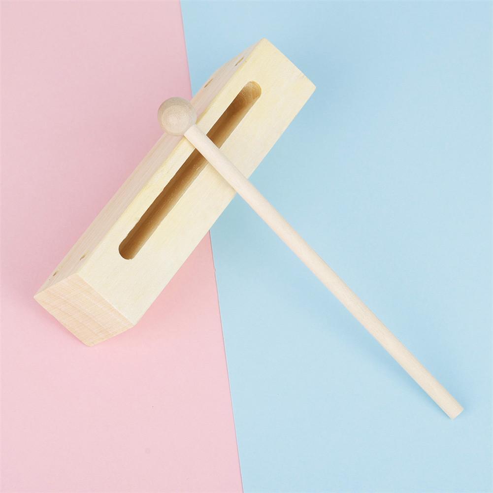 Instruments de musique pour tout-petits, Instrument de Percussion en bois avec maillet pour enfants, clapet carré à deux tons