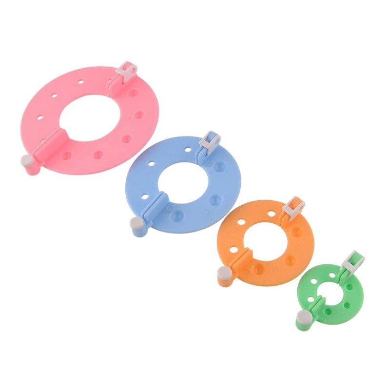 Pompom Maker 4 Stuks Verschillende Maten Pom-pom Maker voor Pluizenbol DIY Wol Breien Tool Craft Supplies